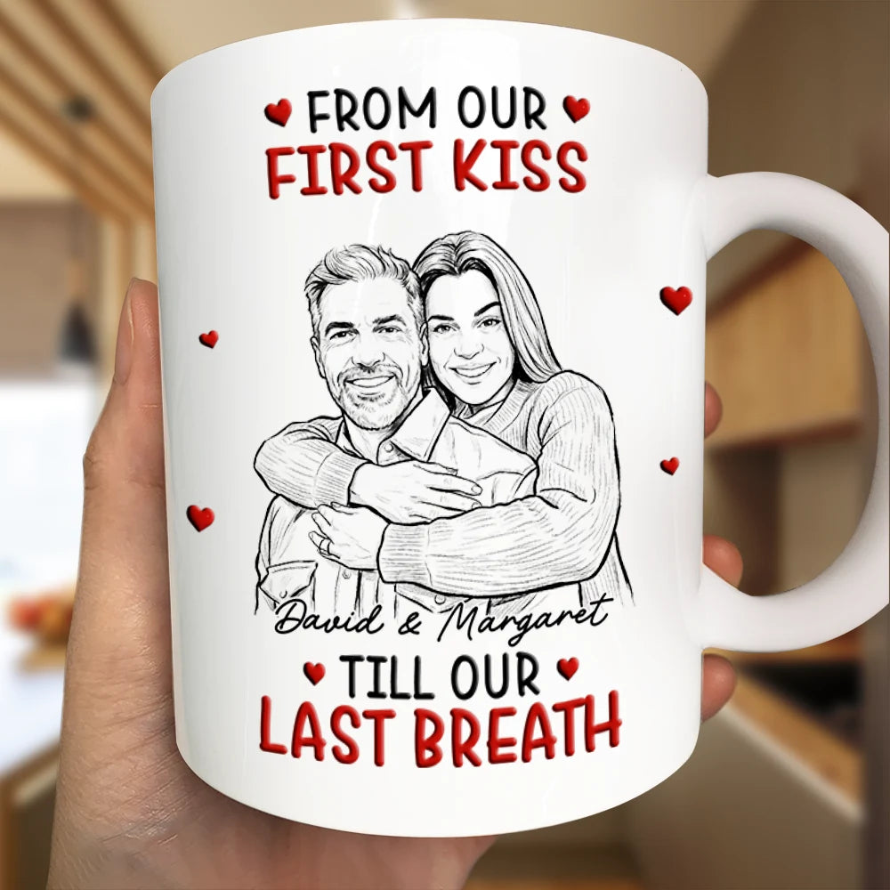 Gift For Husband,Gift For Couples,Custom Photo,Romantic,Upload Full Photo,Calendar - Custom Photo Calendar Together And Forever Yours - Personalized Mug
