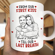 Gift For Husband,Gift For Couples,Custom Photo,Romantic,Upload Full Photo,Calendar - Custom Photo Calendar Together And Forever Yours - Personalized Mug