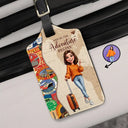 Travel,Art Design,Confident,Gift For Yourself,Summer,Photo - Caricature - Remove BG - Custom Photo Caricature And So The Adventure Begins Travel Lover - Personalized Luggage Tag