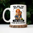 Gift For Wife,Gift For Husband,Gift For Couples,Gift For Girlfriend,Gift For Boyfriend,Funny,Family,Gift For Sibling - Custom Photo Caricature Funny Couple You Are The Best Thing - Personalized Mug