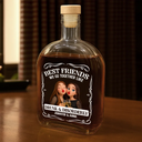 Gift For Bestie,Gift For Sisters,Funny,Gift For Women,Custom Photo - Custom Photo Caricature We Go Together Like Drunk And Disorderly - Personalized Whiskey Bottle