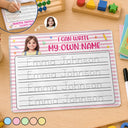 Adorable,Art Design,Back To School,Gift For Kids,Photo - Cartoon Portrait - Custom Photo Cartoon Portrait Adorable Kid With Name - Personalized Acrylic Tracing Board