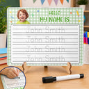 Adorable,Art Design,Back To School,Gift For Kids,Photo - Cartoon Portrait - Custom Photo Cartoon Portrait Adorable Kid With Name - Personalized Acrylic Tracing Board
