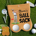 Custom Photo Cartoon Portrait Golf Lovers Ball Sack - Personalized Golf Ball Sacks - Custom Photo Cartoon Portrait Golf Lovers Ball Sack - Personalized Golf Ball Sacks