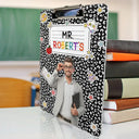 Art Design,Teacher,Confident,Back To School,Photo - Cartoon Portrait - Custom Photo Cartoon Portrait Teacher Composition Notebook - Personalized Acrylic Clipboard