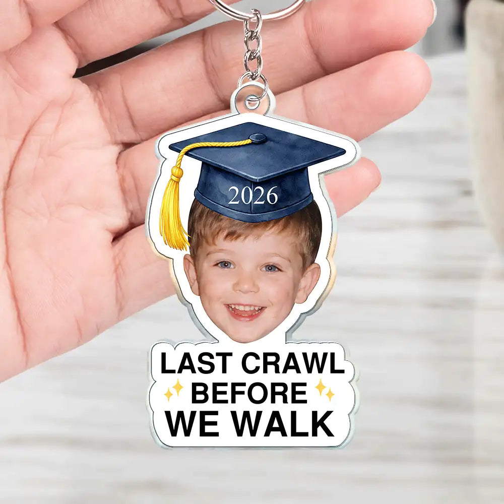 Family, Graduation, Funny, Happy, Gift For Daughter, Gift For Son, Gift For Bestie - Custom Photo Childhood Look Who's Graduated - Personalized Acrylic Keychain