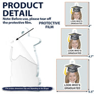 Christmas,Proud,Custom Photo,Graduation,Gift For Yourself,Cut-Face Photo - Custom Photo Childhood Look Who's Graduated - Personalized Custom Shaped Acrylic Ornament