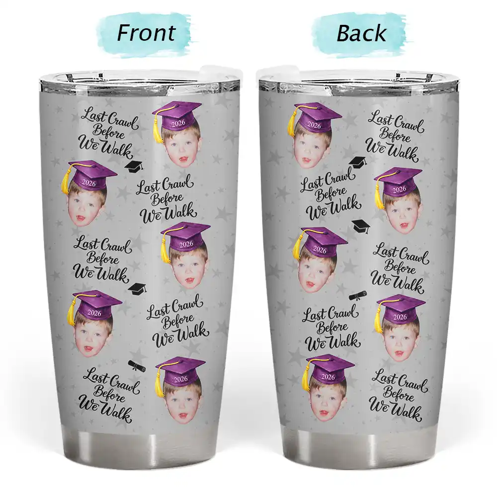 Happy,Graduation,Gift For Yourself,Gift For Men,Gift For Women,Gift For Daughter,Gift For Son,Gift For Sibling,Gift For Sisters,Gift For Brothers,Gift For Bestie - Custom Photo Childhood Look Who's Graduated - Personalized Tumbler