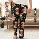 Christmas, Funny, Gift For Couples, Gift For Husband, Gift For Wife, Parents, Gift For Grandparents, Family, Gift For Sibling - Custom Photo Christmas Characters Funny Face - Personalized Pajama Pants