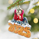 Family, Gift For Women, Gift For Men, Custom Photo, Christmas - Custom Photo Christmas Family Gingerbread - Personalized Custom Shaped Acrylic Ornament