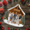 Custom Photo,Family,Parents,Gift For Kids,Gift For Couples,Pet Couple,Dog Couple,Cat Couple,Christmas - Custom Photo Christmas Happy Family - Personalized Custom Shaped Acrylic Ornament