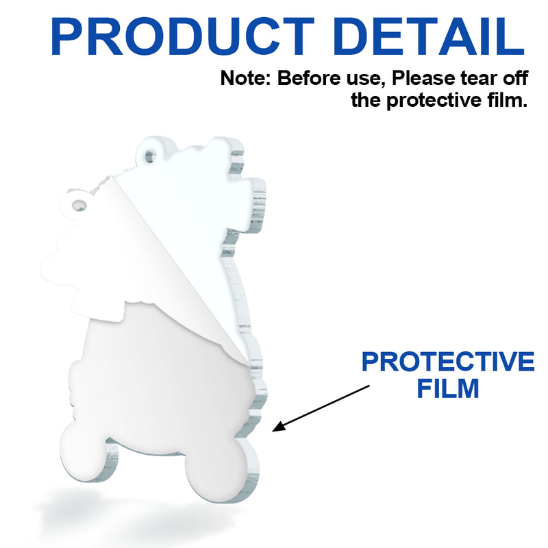 Funny, Christmas, Custom Photo, Gift For Kids - Custom Photo Christmas Kid In Car - Personalized Custom Shaped Acrylic Ornament