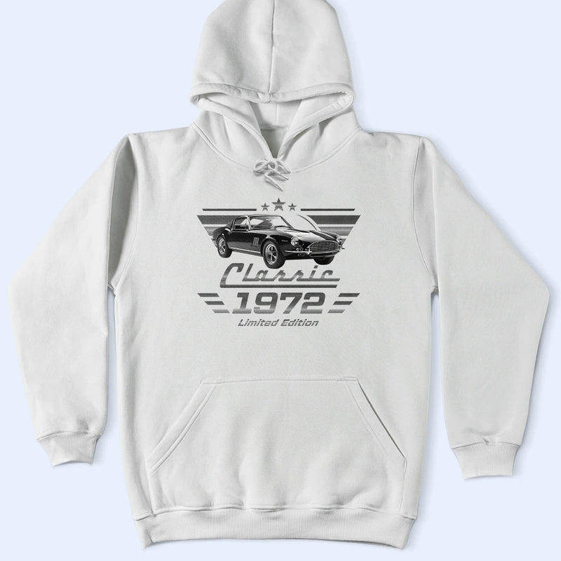 Gift For Father,Gift For Grandpa,Gift For Men,Non-Eng,Photo,Humorous - Custom Photo Classic Car Limited Edition - Personalized T Shirt