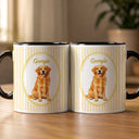 Dog Lovers,Pet Lovers,Cat Lovers,Photo - Colored Pencil ,Playful - Custom Photo Colored Pencil Sketch Dog Cat Pet Portrait - Personalized Mug
