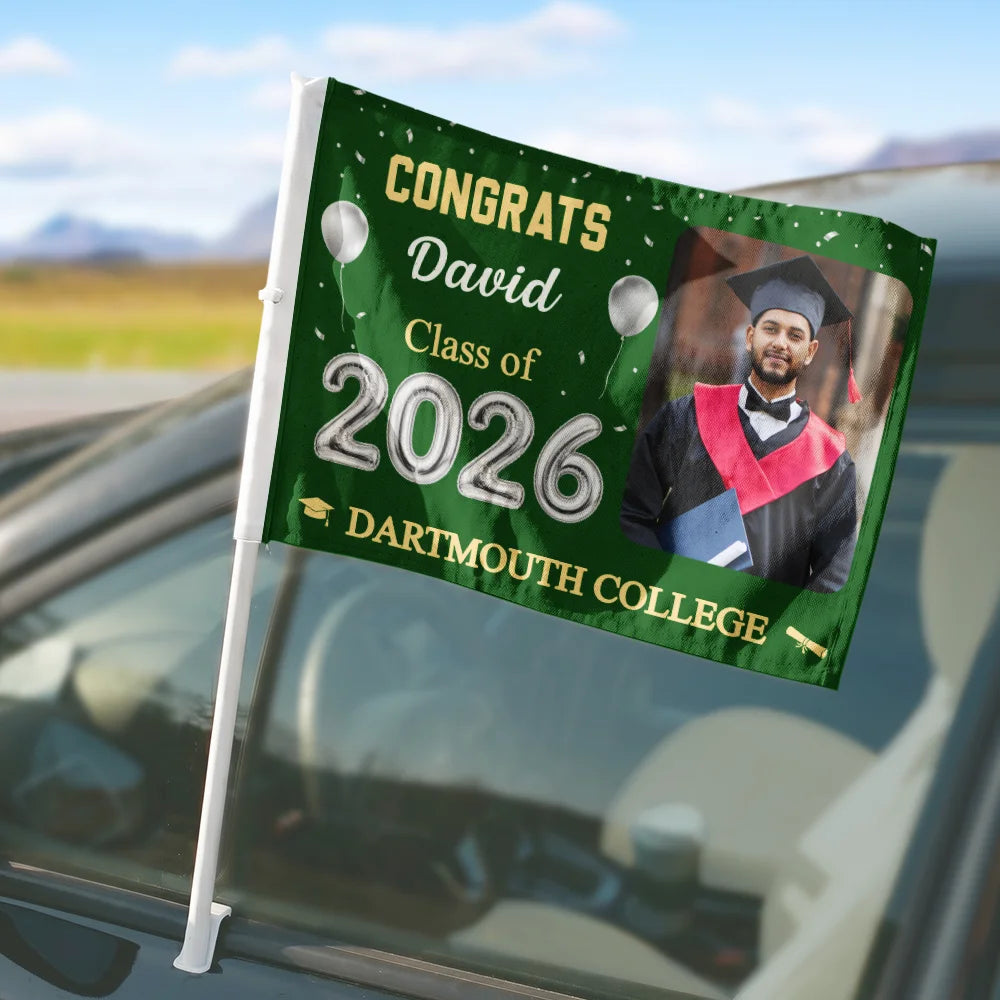 Car Line Graduation Custom Photo Congrats Proud Graduation Of The Class - Personalized Car ...