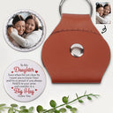 Dad - Daughters (Adult), Gift For Daughter, Mom - Daughters (Adult), Dad - Sons, Mom - Sons, Gift For Son, Love, Custom Photo - Custom Photo Consider It A Big Hug And I Love You - Personalized Leather Pocket Hug