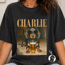 Top Market,Art Design,Confident,Pet Lovers,Photo - Cool Street Pet - Custom Photo Cool Street Pet Lovers Vintage Portrait - Personalized Vintage Washed T Shirt