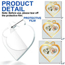 Gift For Couples,Old Couples,Gift For Husband,Gift For Wife,Gift For Boyfriend,Gift For Girlfriend,Wedding,Wedding Anniversary,Love,Anniversary,Christmas - Custom Photo Couple Anniversary Past And Present - Personalized Custom Shaped Acrylic Ornament