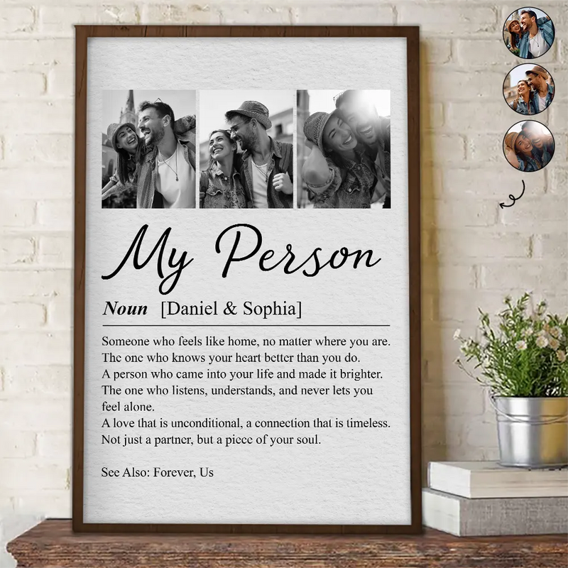 Custom Photo Couple My Person - Personalized Poster – Wander Prints