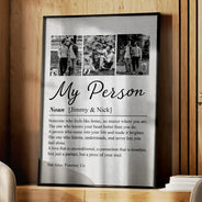 Custom Photo Couple My Person - Personalized Poster