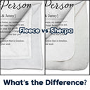 Custom Photo,Gift For Couples,LGBT,Old Couples,Gift For Women,Gift For Men,Gift For Husband,Gift For Wife,Gift For Boyfriend,Gift For Girlfriend,Love - Custom Photo Couple My Person Definition - Personalized Fleece Blanket, Sherpa Blanket