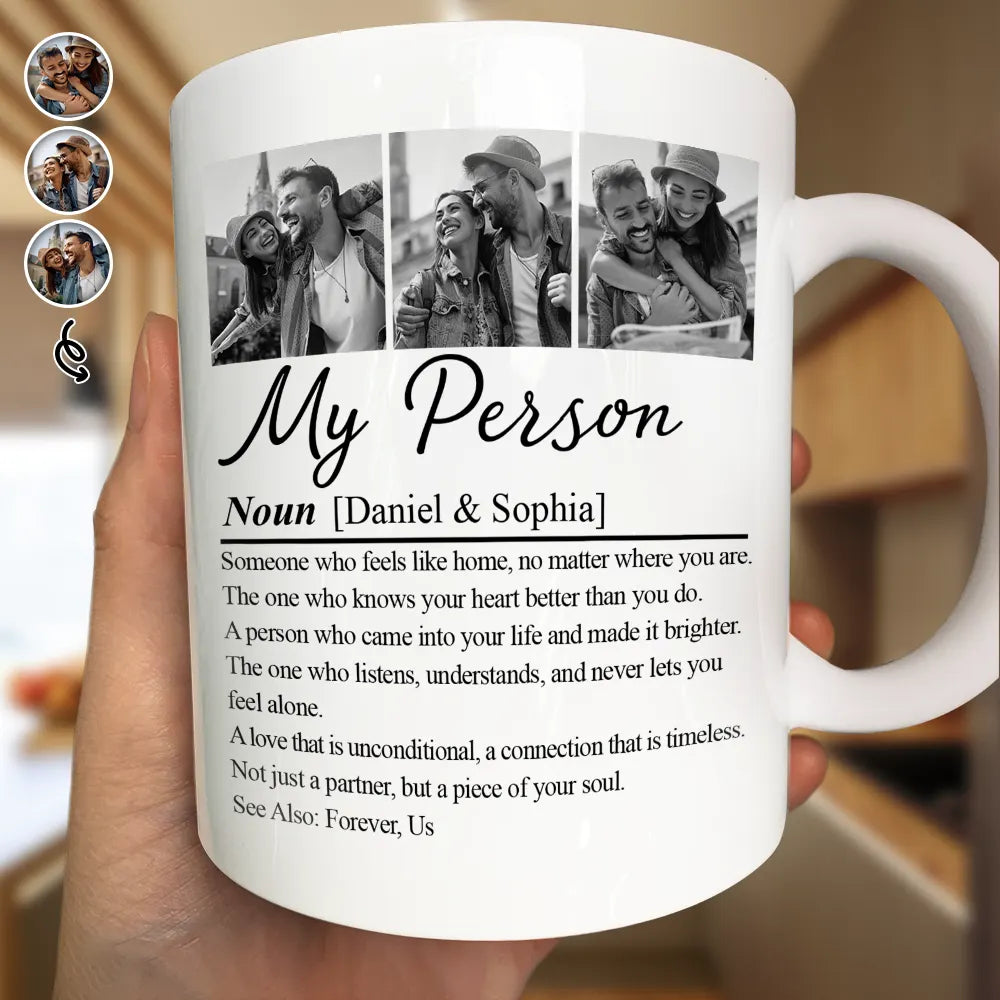 Custom Photo Couple My Person Definition - Personalized Mug