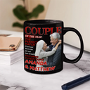 Gift For Couples, Old Couples, Gift For Husband, Gift For Wife, Love, Custom Photo - Custom Photo Couple Of The Year Magazine - Personalized Mug