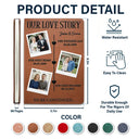 Gift For Couples,Married ,Custom Photo,Love - Custom Photo Couple Our Love Story To Be Continued - Personalized Leather Journal
