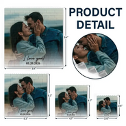 Custom Photo, Anniversary, Gift For Couples, Romantic, Dynamic Photo - Custom Photo Couple Together & Forever - Personalized Building Brick Blocks