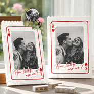 Custom Photo,Gift For Couples,Top Market,Romantic,Upload Full Photo - Custom Photo Couples How Lucky Are We - Personalized Vertical Rectangle Building Brick Blocks