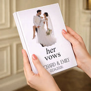 Gift For Couples, Married Couple, Custom Photo, Wedding, Romantic, Remove BG Photo - Custom Photo Couples Wedding Engaged Bachelor Party - Personalized Hardcover Journal