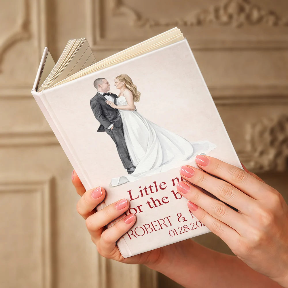 Gift For Couples, Married Couple, Custom Photo, Wedding, Romantic, Remove BG Photo - Custom Photo Couples Wedding Engaged Bachelor Party - Personalized Hardcover Journal