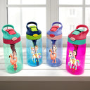 Gift For Kids,Happy,Funny,Custom Photo - Custom Photo Cute Kid Riding Dinosaur Flamingo Unicorn - Personalized Kids Water Bottle With Straw