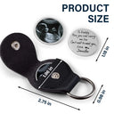 Expecting Dad,Custom Photo,Happy - Custom Photo Dad-to-be Now You Can Carry Me Too Expecting Dad - Personalized Leather Pocket Hug