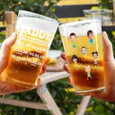 Gift For Husband,Gift For Grandpa,Gift For Father - Custom Photo Dad Established Funny Kid - Personalized Beer Glass