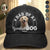 Gift For Father,Gift For Husband,Dog Dad,Cat Dad,Pet Lovers,Pet Dad,Funny - Custom Photo Dad Of A Spoiled Dog - Personalized Vintage Washed Denim Cap