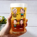 Gift For Yourself,Gift For Men,Gift For Grandpa,Gift For Father,Funny,Custom Photo,Afro Dad - Custom Photo Dad's Reasons To Drink - Personalized Beer Glass