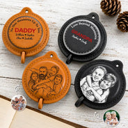 Gift For Men,Gift For Father,Gift For Boyfriend,Gift For Grandpa,Custom Photo,Gift For Husband,Gift For Couples,Non-Eng,Photo - Pencil Sketch (Bold),Adorable - Custom Photo Daddy Love Beyond Measures Pencil Sketch - Personalized Leather Tape Measure