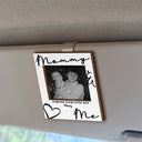 Gift For Father, Gift For Mother, Custom Photo, Love - Custom Photo Daddy Mommy Forever Your Little Baby - Personalized Custom Shaped Car Visor Clip