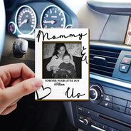Gift For Father, Gift For Mother, Custom Photo, Love - Custom Photo Daddy Mommy Forever Your Little Baby - Personalized Custom Shaped Car Visor Clip