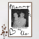 Gift For Father,Gift For Mother,Custom Photo,Love - Custom Photo Daddy Mommy Forever Your Little Baby - Personalized Poster