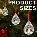 Pet Lovers,Memorial,Love,Dog Lovers,Christmas - Custom Photo Dog Cat Face Pet Lover Memorial - Personalized Metal Ornament