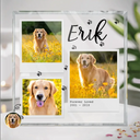 Custom Photo, Memorial ,Pet Lovers, Dog Lovers, Cat Lovers, Sad - Custom Photo Dog Cat Pet Memorial - Personalized Square Shaped Acrylic Plaque