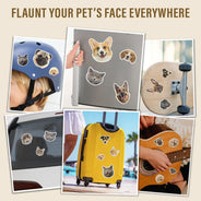 Pet Lovers, Dog Lovers, Cat Lovers - Custom Photo Dog Cat Pet Portrait - Personalized Custom Cutout Vinyl Sticker