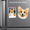Pet Lovers - Custom Photo Dog Cat Pet Portrait - Personalized Magnet