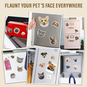 Pet Lovers - Custom Photo Dog Cat Pet Portrait - Personalized Magnet