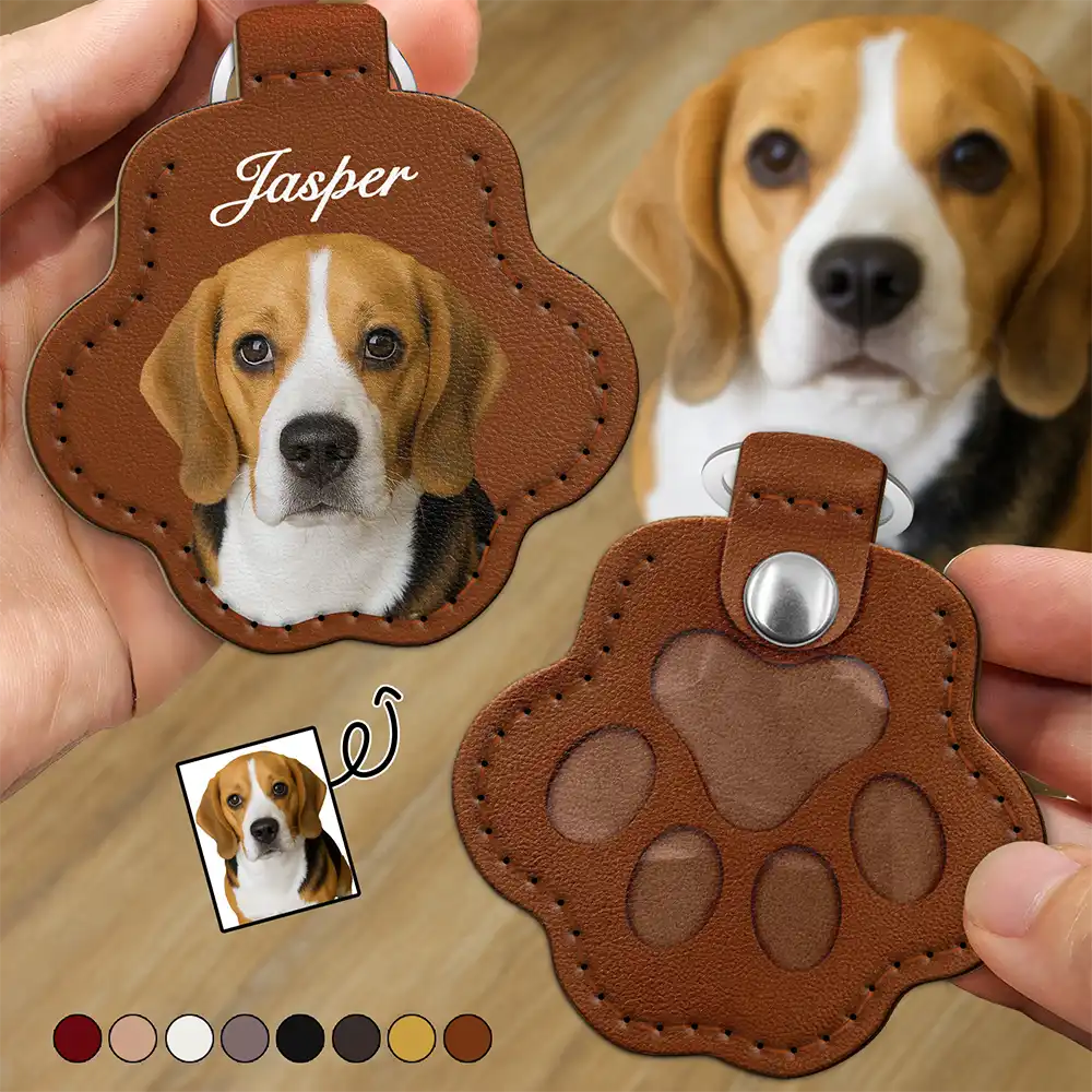 Personalized Leather Keychain Wander Prints Personalized leather keychain wander prints
