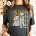 Playful, Custom Photo, Pet Lovers, Remove BG Photo - Custom Photo Dog Mama Cat Mama Dog Dad - Personalized T Shirt
