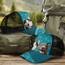 Cat Lovers,Pet Lovers,Happy,Dog Lovers - Custom Photo Dog Mom Dog Dad Cat Mom Cat Dad - Personalized Mesh-back Casual Cap