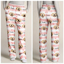 Custom Photo, Pet Lovers, Happy - Custom Photo Dog & Cat Pet Portrait - Personalized Pajama Pants